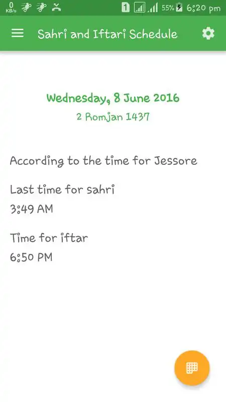 Play Sehri and Iftari Schedule