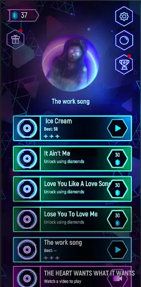 Play Selena Gomez Hop Tiles  and enjoy Selena Gomez Hop Tiles with UptoPlay