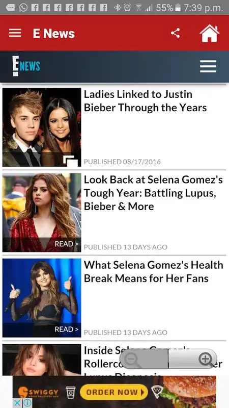 Play Selena Gomez News  Gossips