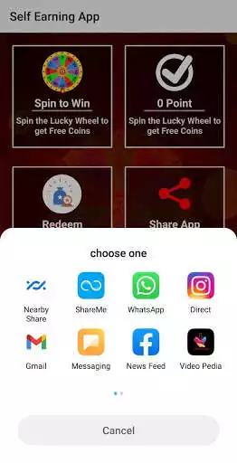 Play Self Earning App - Win On Spin as an online game Self Earning App - Win On Spin with UptoPlay