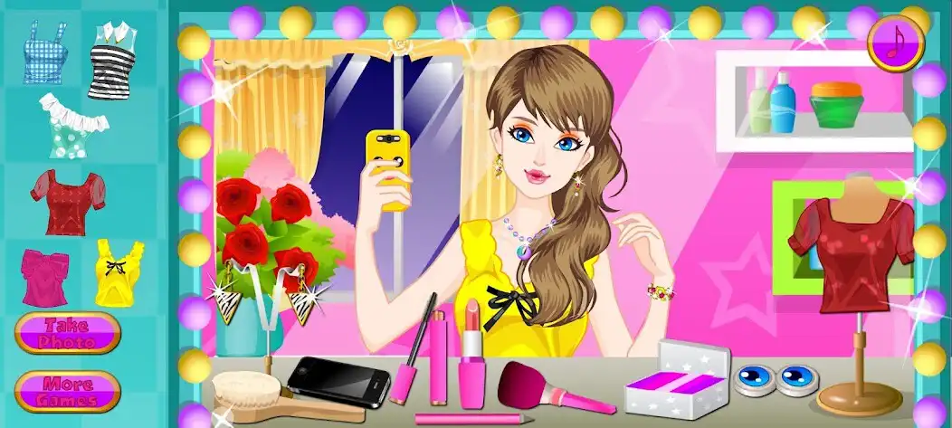 Play Selfie Mirror Shot Makeover as an online game Selfie Mirror Shot Makeover with UptoPlay