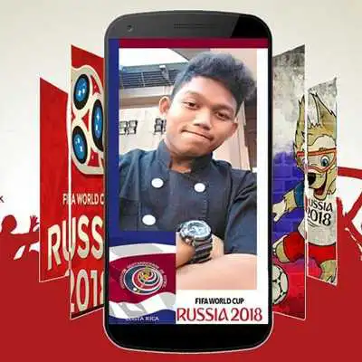 Play Selfie with emblem logo world cup 2018