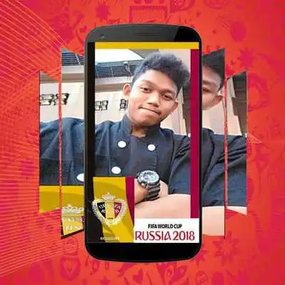 Play Selfie with emblem logo world cup 2018