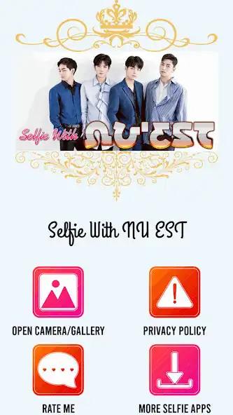 Play Selfie With NUEST as an online game Selfie With NUEST with UptoPlay