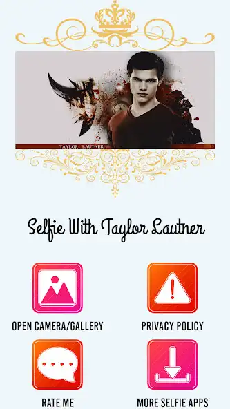 Play Selfie With  Taylor Lautner  and enjoy Selfie With  Taylor Lautner with UptoPlay