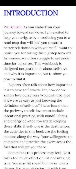 Play Self-Love Workbook for Women as an online game Self-Love Workbook for Women with UptoPlay