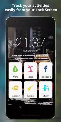 Play SelfM - Time Tracker On Lock Screen  and enjoy SelfM - Time Tracker On Lock Screen with UptoPlay