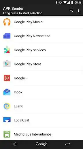 Play  Send / App share quick