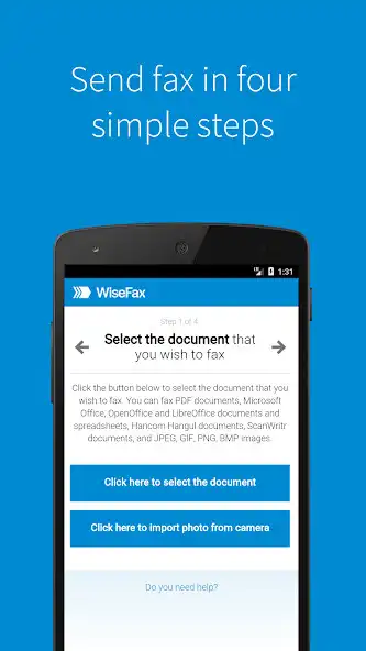 Play APK Send fax with WiseFax  and enjoy Send fax with WiseFax with UptoPlay com.vanaia.WiseFax