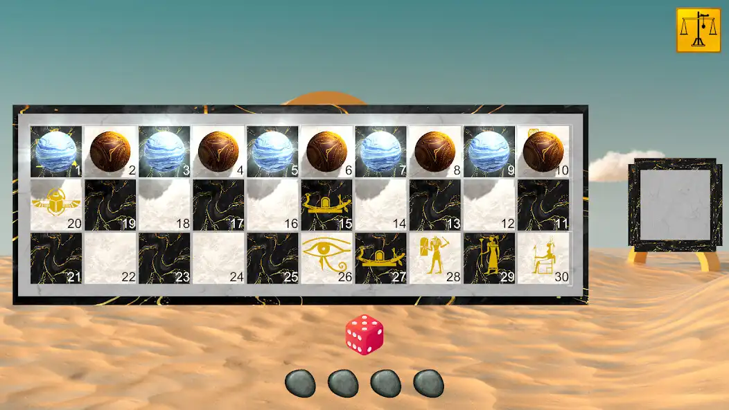 Play Senet an ancient Egyptian game as an online game Senet an ancient Egyptian game with UptoPlay