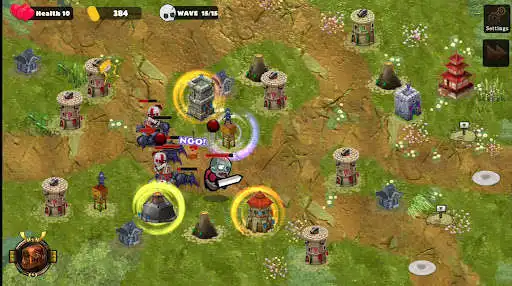 Play SengokuGrowCastle TowerDefense as an online game SengokuGrowCastle TowerDefense with UptoPlay