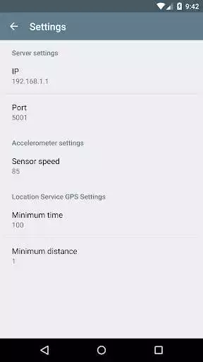 Play Sensors Tracker