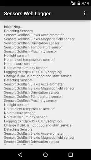Play Sensors Web Logger Play Sensors Web Logger