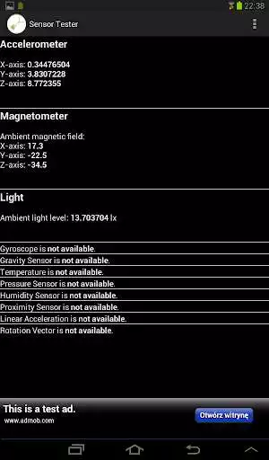 Play Sensor Tester