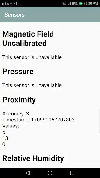 Play Sensor Test - The most simplest app ever!