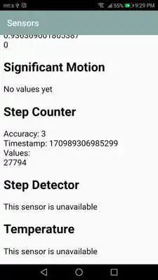 Play Sensor Test - The most simplest app ever!