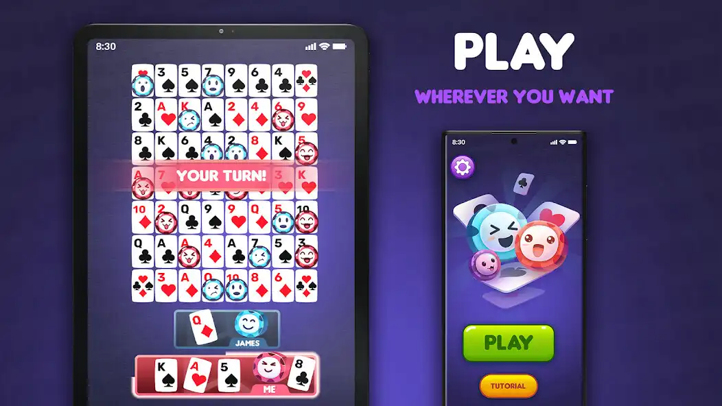 Play Sequence: Board and card game  and enjoy Sequence: Board and card game with UptoPlay