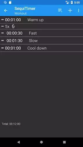 Play SequiTimer interval timer as an online game SequiTimer interval timer with UptoPlay