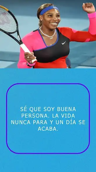 Play Serena Williams frases as an online game Serena Williams frases with UptoPlay