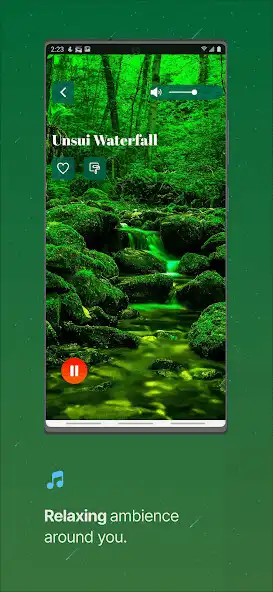 Play Serene Waterfall Sounds as an online game Serene Waterfall Sounds with UptoPlay