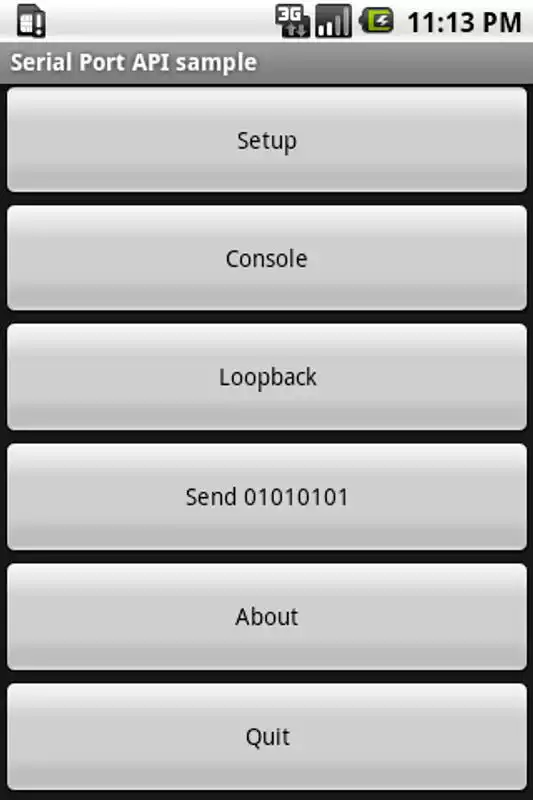 Play Serial Port API Sample