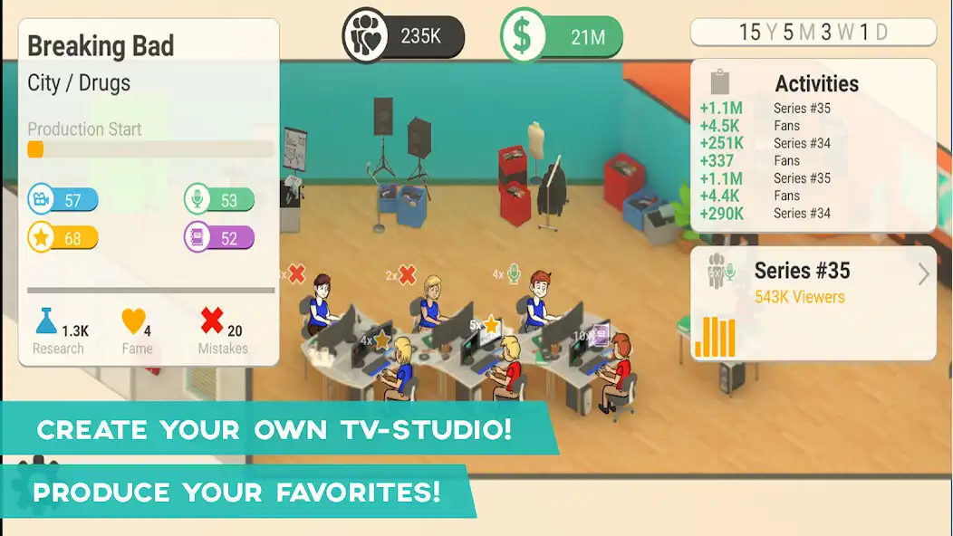 Play Series Makers Tycoon: TV Tycoon Simulator  and enjoy Series Makers Tycoon: TV Tycoon Simulator with UptoPlay
