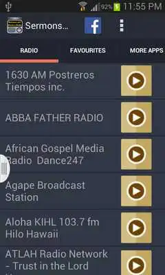 Play Sermons and Services Radio