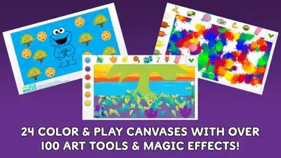 Play Sesame Street Art Maker as an online game Sesame Street Art Maker with UptoPlay