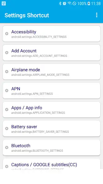 Play Settings Shortcut  and enjoy Settings Shortcut with UptoPlay