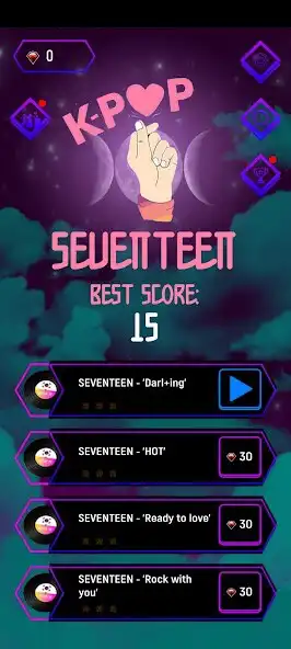 Play Seventeen Music Tiles Hop  and enjoy Seventeen Music Tiles Hop with UptoPlay