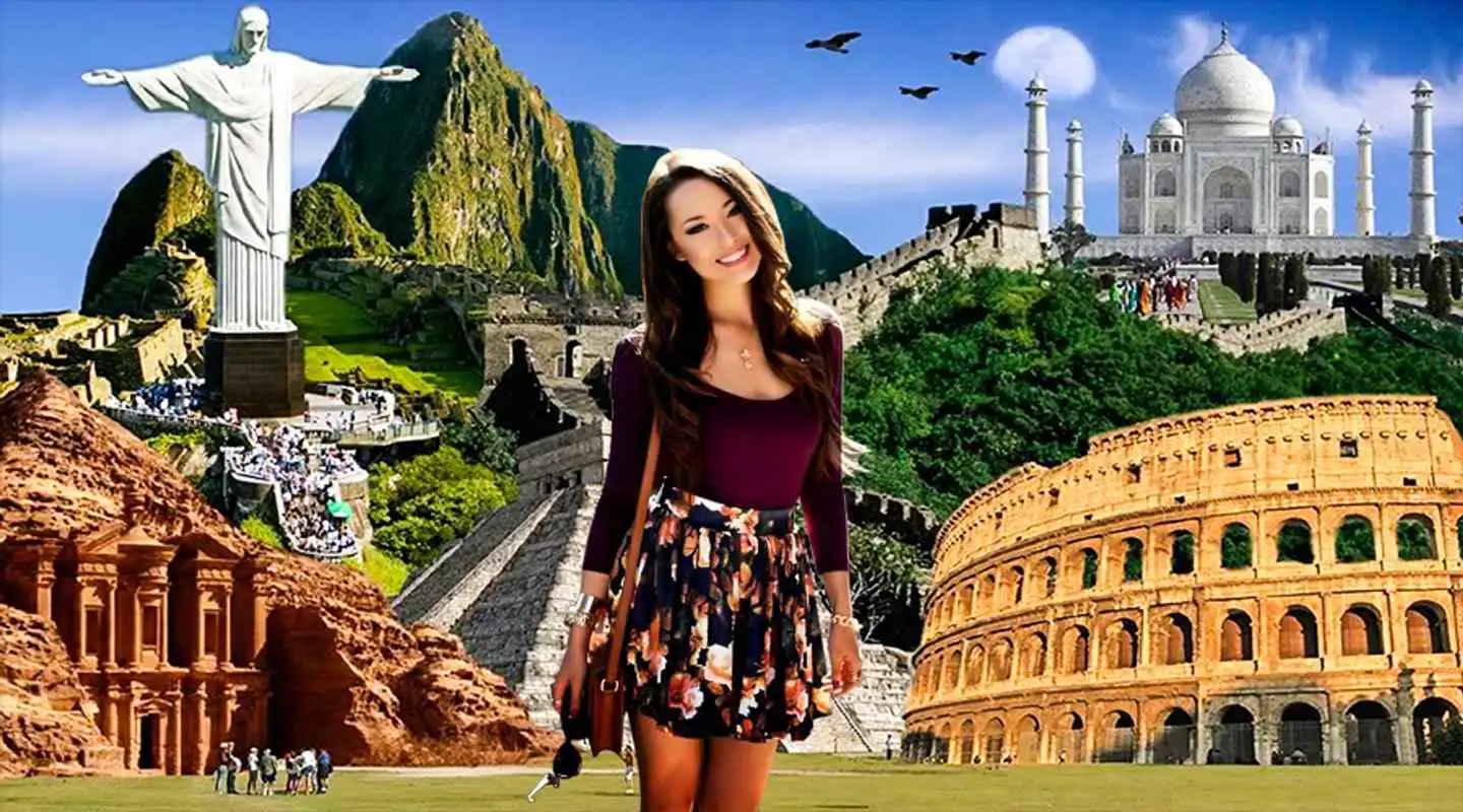 Play Seven Wonders photo frame photo editor