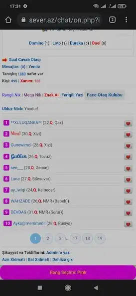Play Sever.Az Online Chat Tanisliq  and enjoy Sever.Az Online Chat Tanisliq with UptoPlay