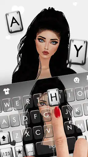 Play Sexy Cool Girl Keyboard Background as an online game Sexy Cool Girl Keyboard Background with UptoPlay