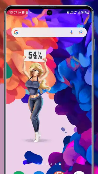 Play Sexy Girl Battery Widget as an online game Sexy Girl Battery Widget with UptoPlay