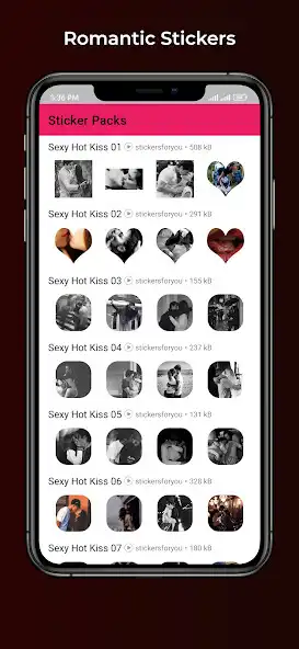 Play Sexy Romantic Kiss WaSticker as an online game Sexy Romantic Kiss WaSticker with UptoPlay