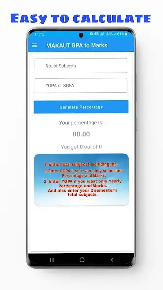 Play SGPA to Percentage for MAKAUT as an online game online SGPA to Percentage for MAKAUT with UptoPlay Play SGPA to Percentage for MAKAUT as an online game SGPA to Percentage for MAKAUT with UptoPlay