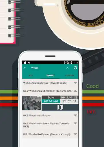 Play SG Traffic Cam - Teraffic Navigate Map w/CarPark  and enjoy SG Traffic Cam - Teraffic Navigate Map w/CarPark with UptoPlay