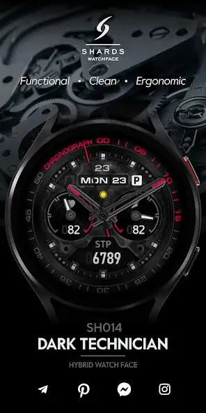 Play SH014 Watch Face, WearOS watch  and enjoy SH014 Watch Face, WearOS watch with UptoPlay