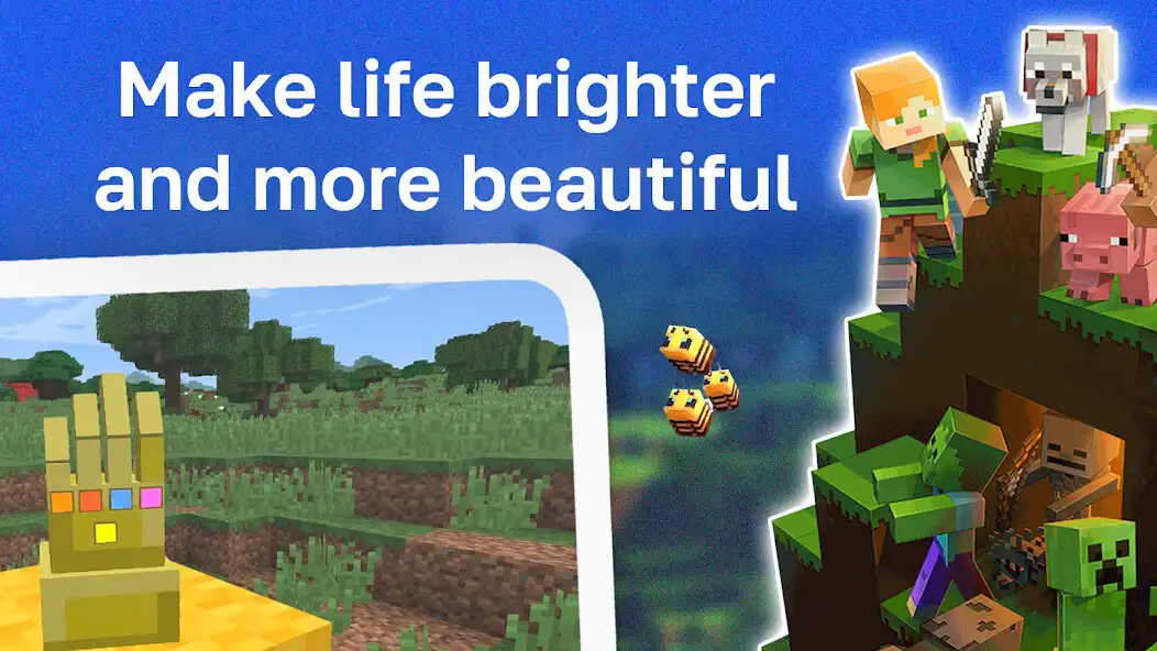 Play Shaders and Textures for MCPE as an online game Shaders and Textures for MCPE with UptoPlay