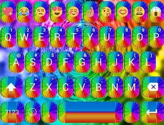 Play Shading Rainbow Emoji Keyboard