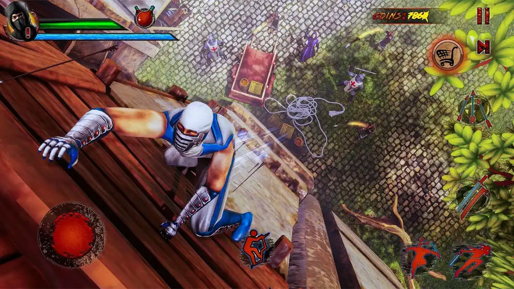 Play Shadow Ninja Warrior Fighting as an online game Shadow Ninja Warrior Fighting with UptoPlay