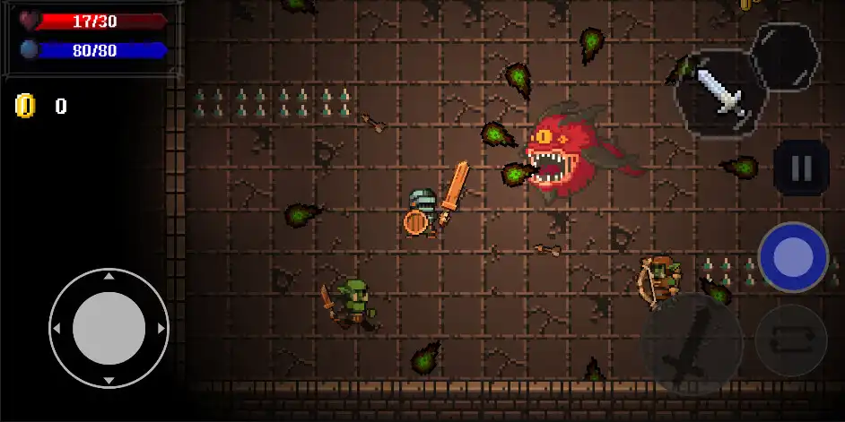 Play Shadows of Dungeon as an online game Shadows of Dungeon with UptoPlay