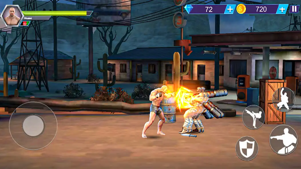 Play Shadow Street Fighting Game as an online game Shadow Street Fighting Game with UptoPlay