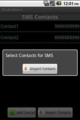 Play Shake and Alert