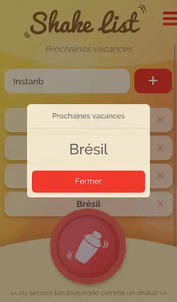 Play Shake List as an online game Shake List with UptoPlay