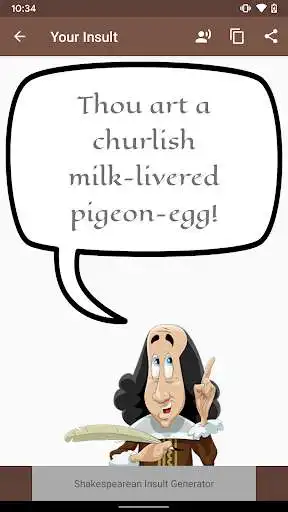 Play Shakespearean Insult Generator as an online game Shakespearean Insult Generator with UptoPlay