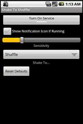 Play Shake to Shuffle