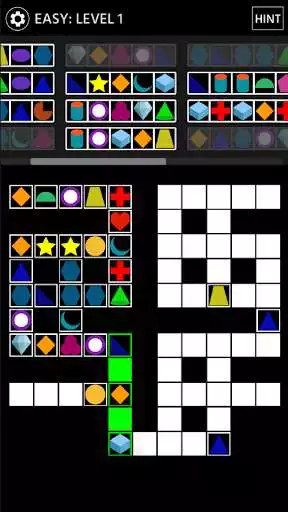 Play Shape Fill-In Puzzle as an online game Shape Fill-In Puzzle with UptoPlay