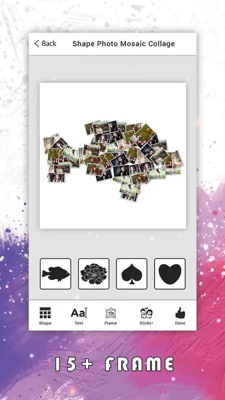 Play Shape Mosaic Photo Collage