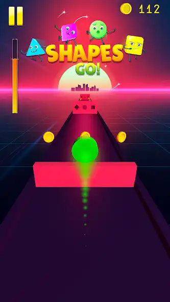 Shapes GO! 3D Runner online game with UptoPlay